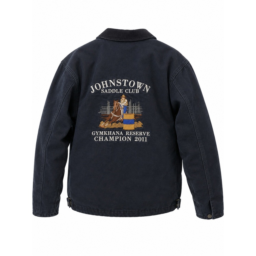 Colorado Timberline Men's Blue Canvas Work Jacket‎ Johnstown Saddle Club Large